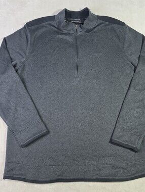 Lot Of 2 Under Armour Cold Gear 1/4 Zip Pullovee Long Sleeve Gray Sz XXL